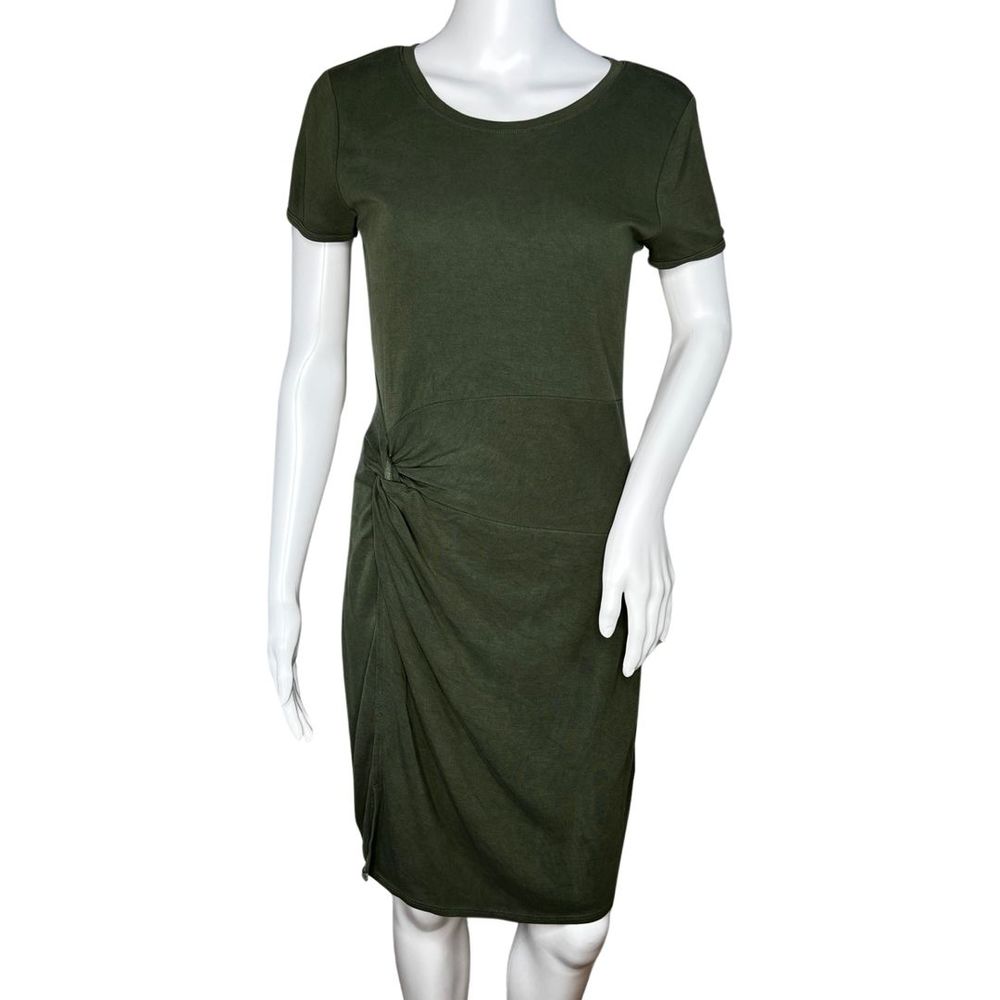 Abercrombie & Fitch Dress Womens Small Green Bodycon‎ Twisted Side Career Preppy